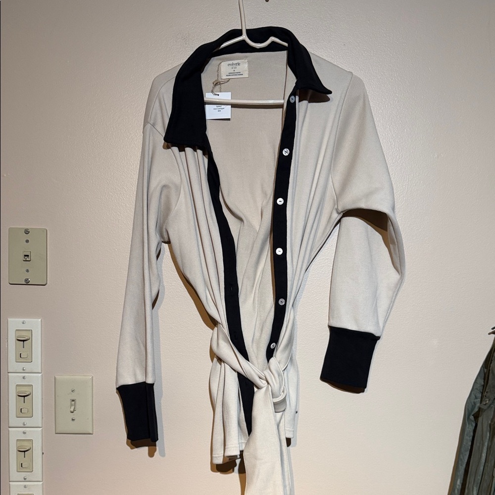 Naked Wardrobe Cream and Black Blazer